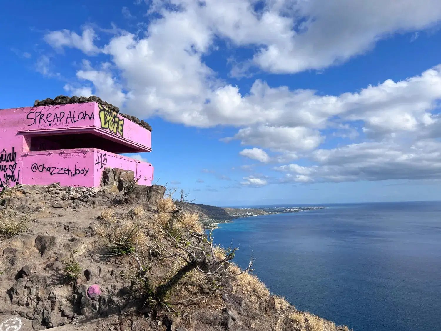 Exploring Oahu's Iconic Pink Pillbox Hike and Scenic Views