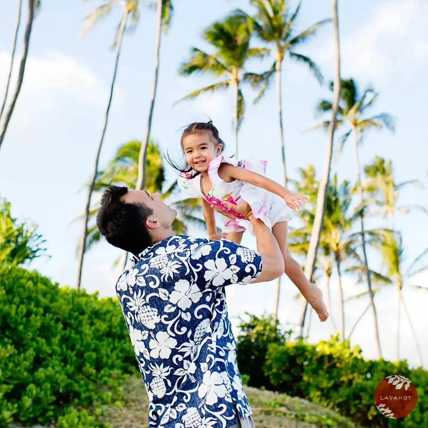 FATHER DAUGHTER MATCHING HAWAIIAN CLOTHING OUTFITS Lavahut