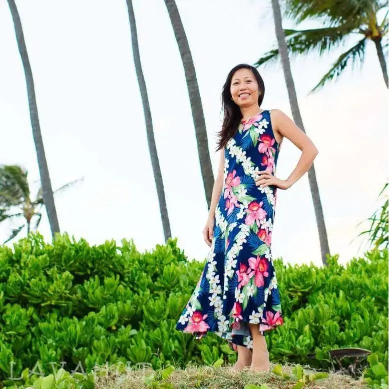 Women's hawaiian print dresses shops