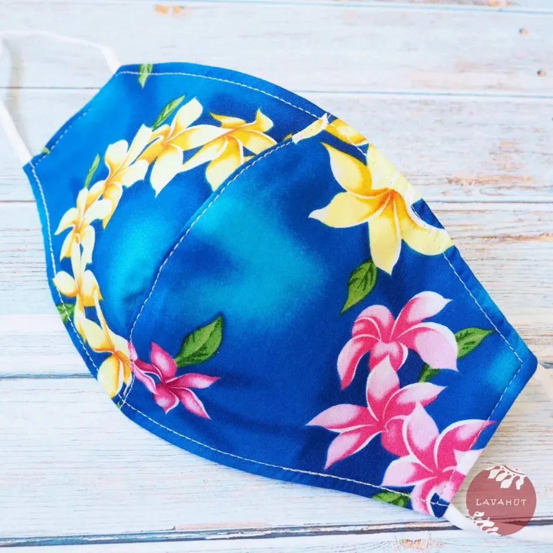 Royal Blue Lei Face Mask with Filter Pocket – Lavahut