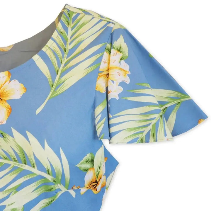 Atoll Blue Malia Hawaiian Dress Made in Hawaii