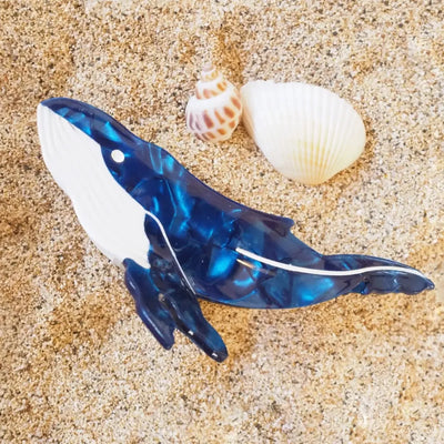 Blue Whale Hawaiian Hair Claw - Made In Hawaii