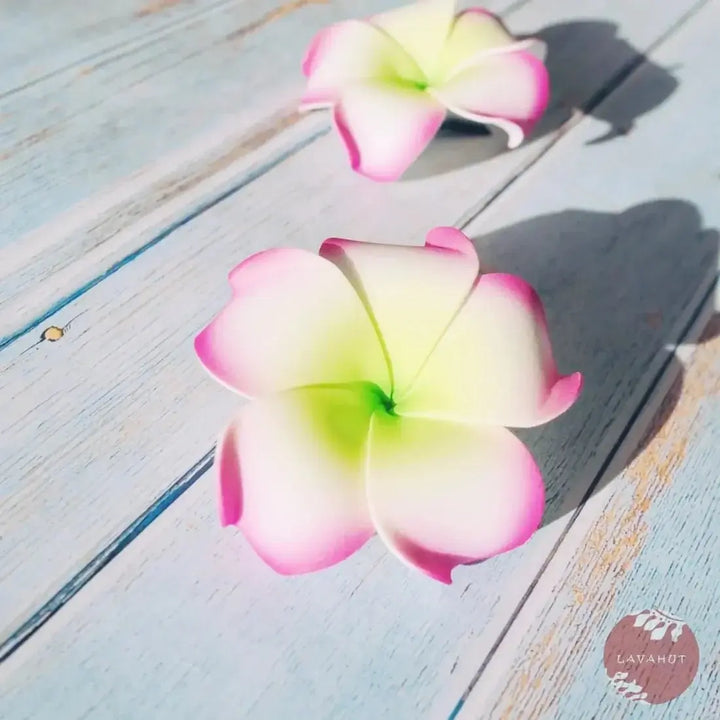 Blush Lucky Plumeria Flower Hair Clip - Made in Hawaii