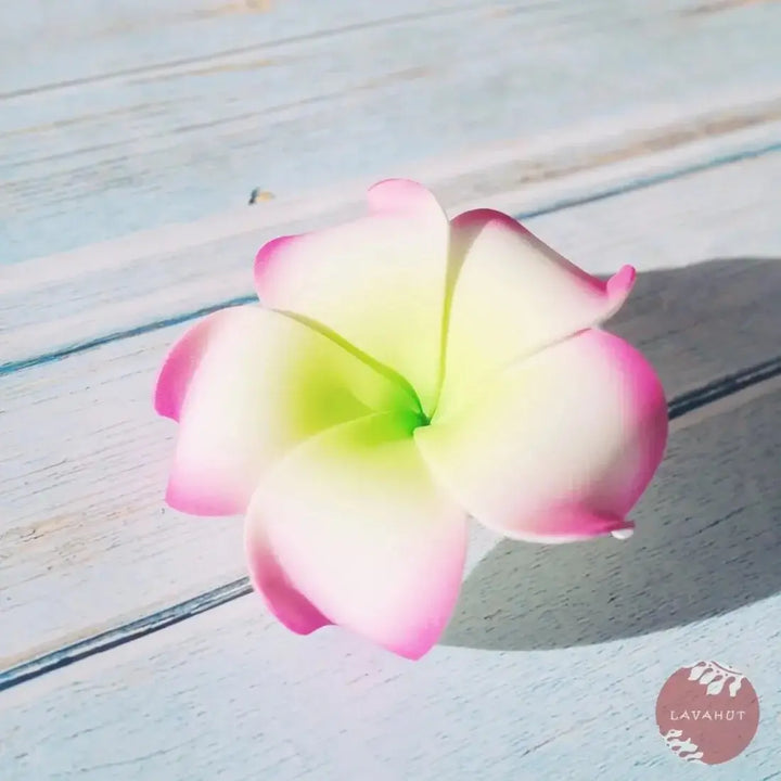 Blush Lucky Plumeria Flower Hair Clip - Made in Hawaii