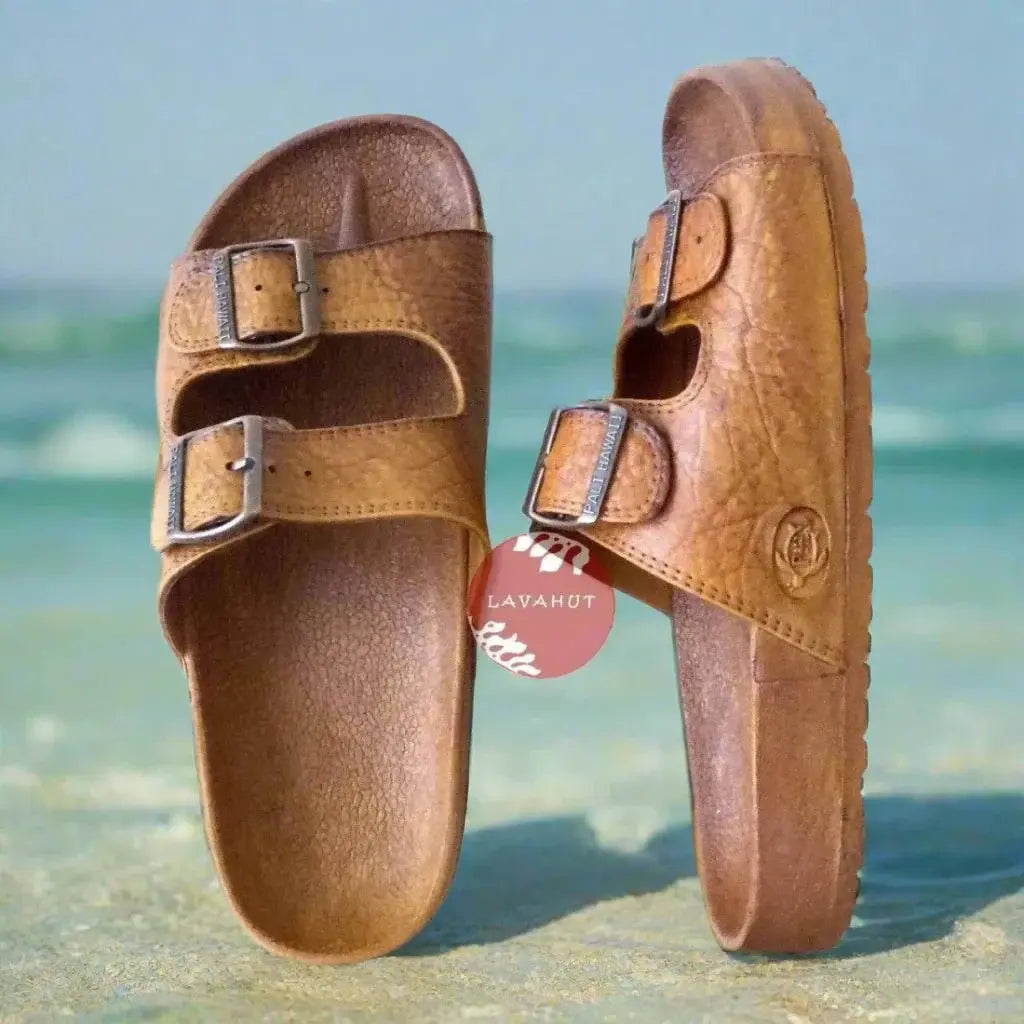 Brown Buckle Pali Hawaii Hawaiian Jesus Sandals Made in Hawaii