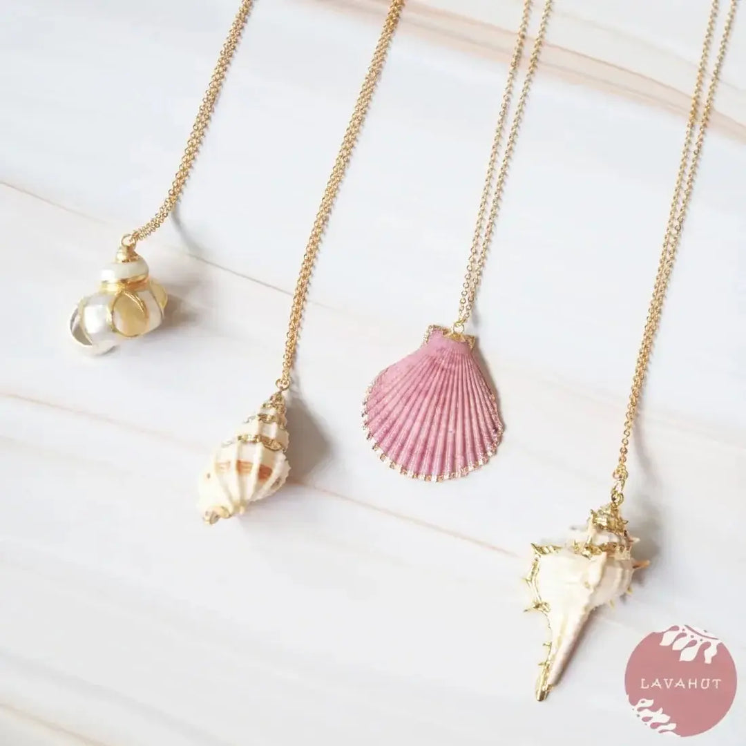 Cerithium Seashell Hawaiian Pendant Necklace Made in Hawaii