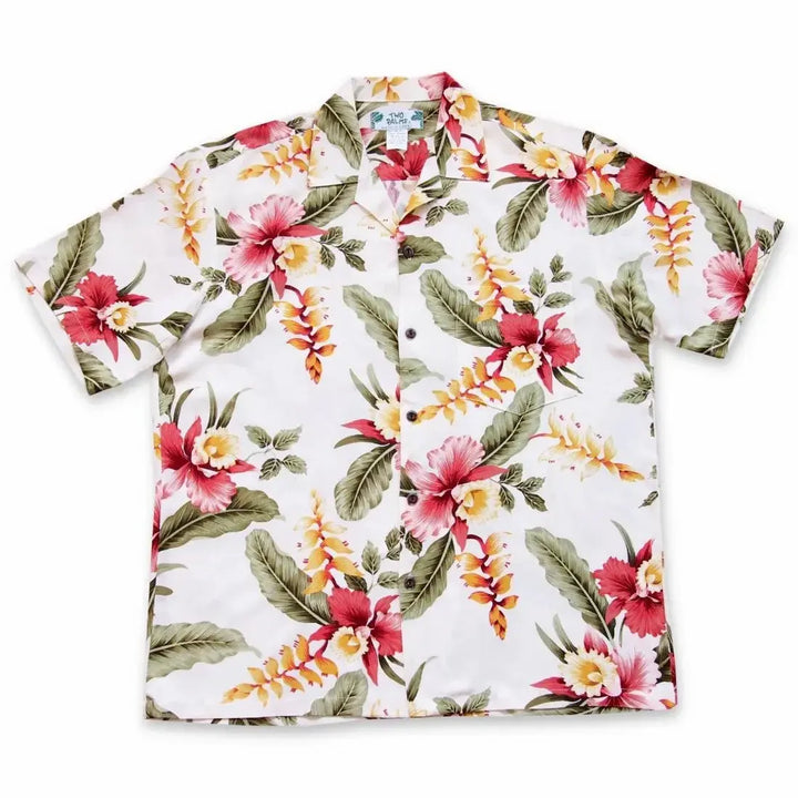 Cloud Cream Hawaiian Rayon Shirt - Made in Hawaii