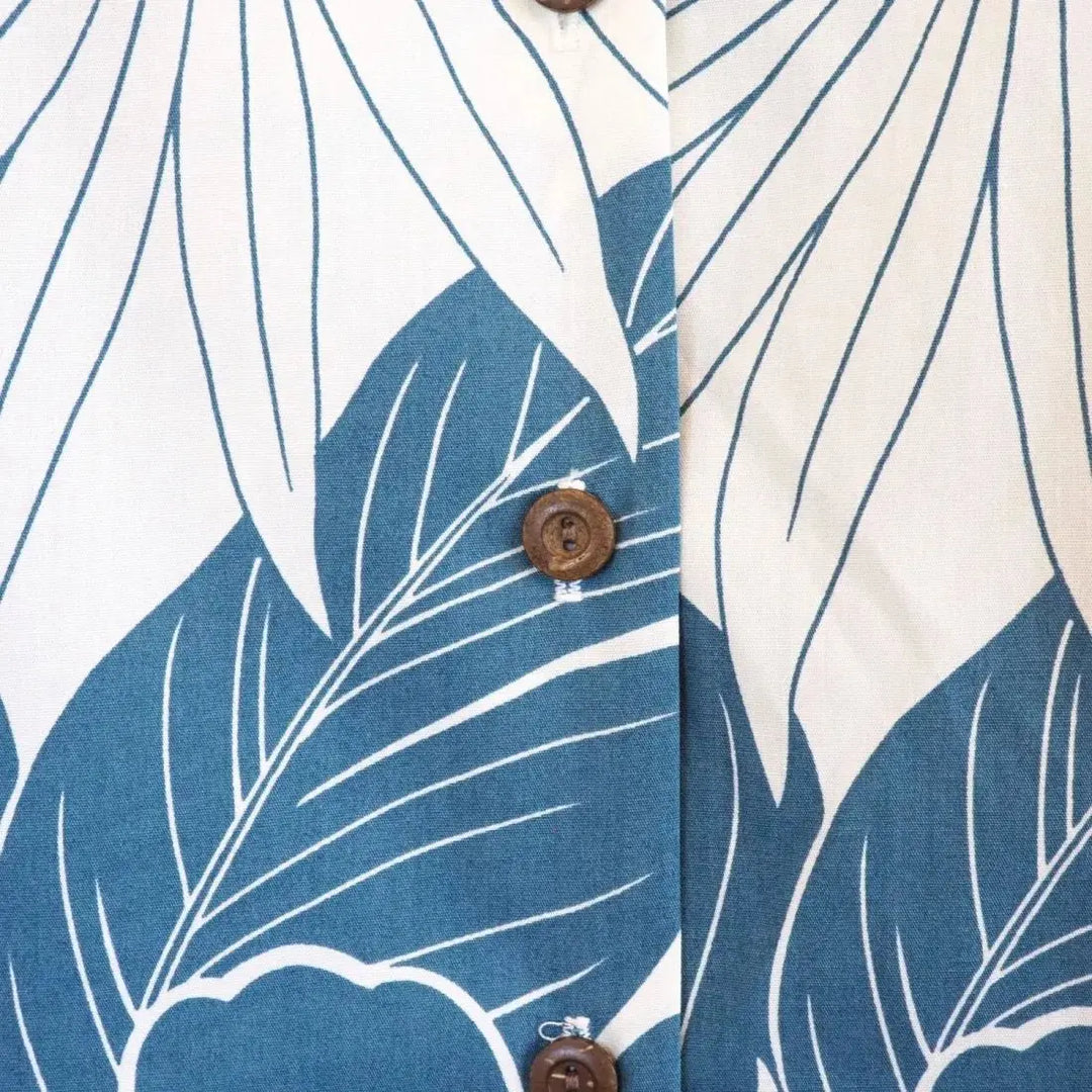 Haven Blue Women’s Hawaiian Cotton Shirt - Made in Hawaii