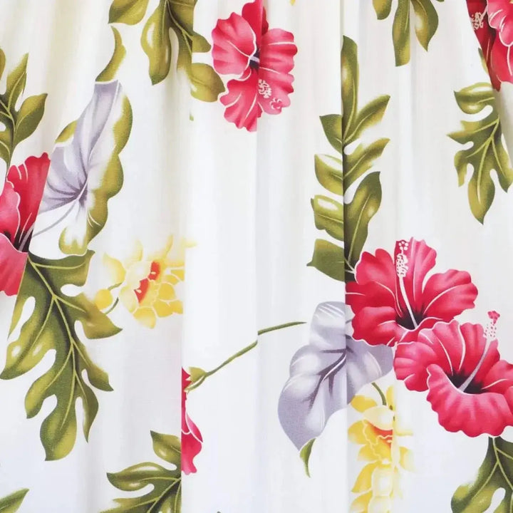 Honeymoon Cream Malia Hawaiian Dress Made in Hawaii