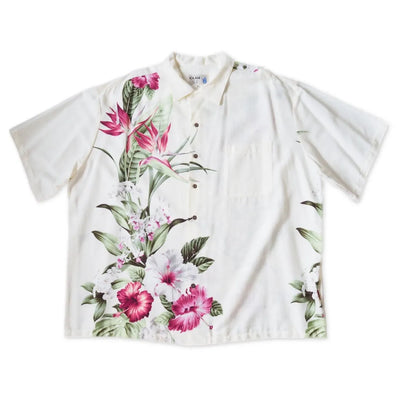 Lulumahu Cream Hawaiian Rayon Shirt - Made In Hawaii