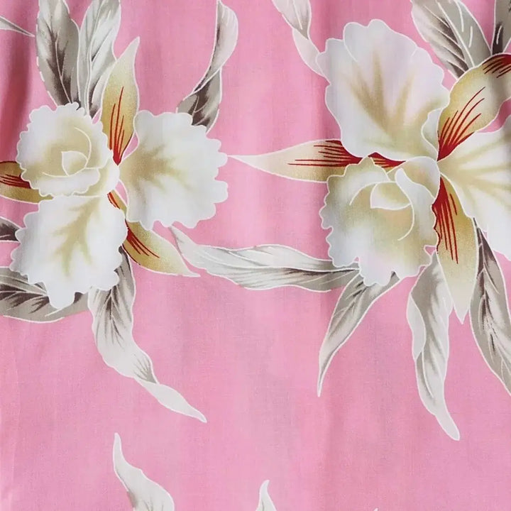 Mele Pink Women’s Hawaiian Rayon Shirt Made in Hawaii