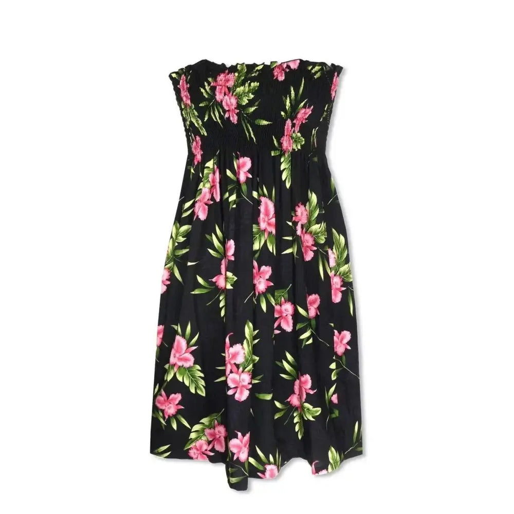 Midnight Black Moonkiss Hawaiian Dress Made in Hawaii