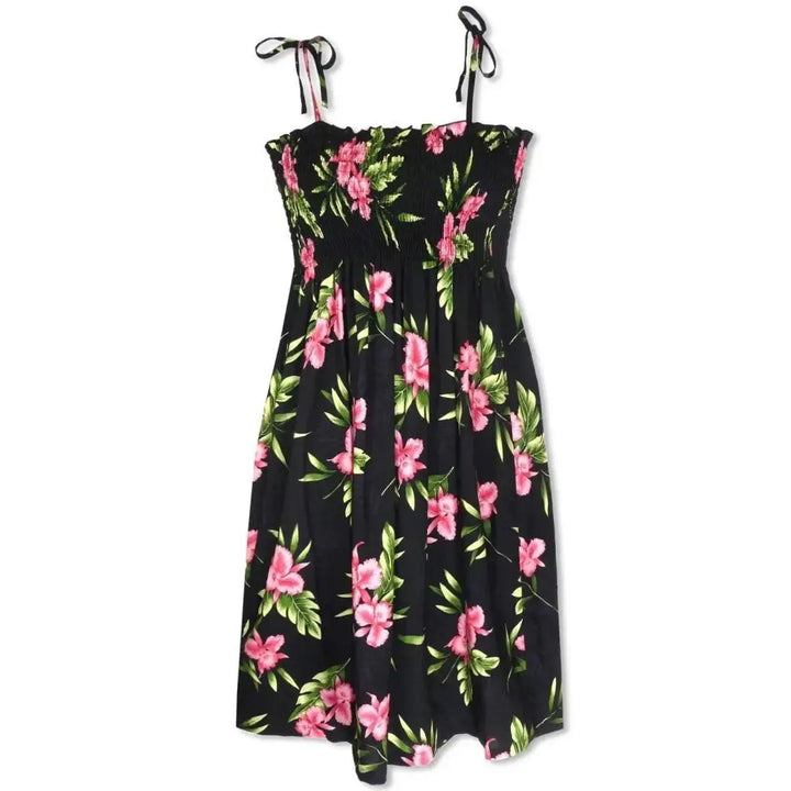 Midnight Black Moonkiss Hawaiian Dress Made in Hawaii