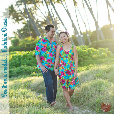 Mountain Green Molokini Hawaiian Dress - Made In Hawaii