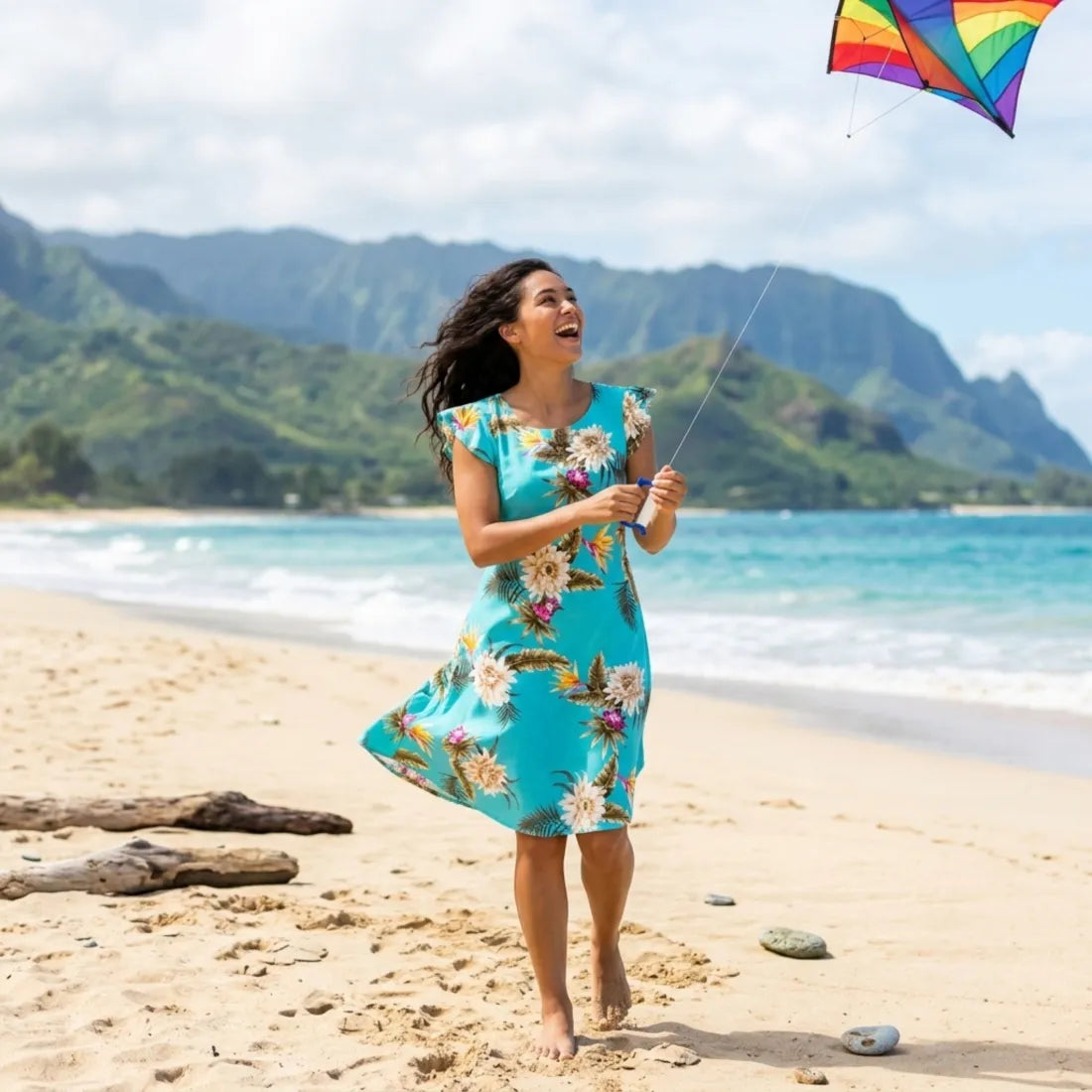 cute hawaiian dresses Mountain Green XOXO Flirty Butterfly Dress L / Green nyla_collection_267777769575 This classic Gatsby-style dress 38 Waist COLOR:Beige