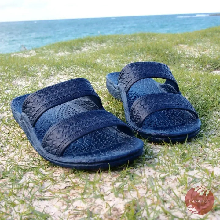 Navy Blue Classic Jandals® - Pali Hawaii Sandals - Made in Hawaii