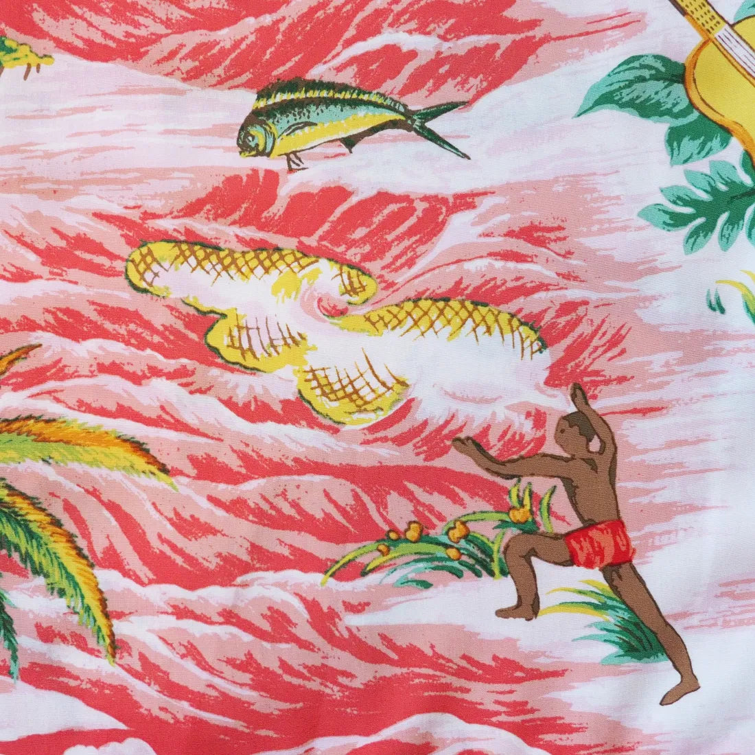 Ocean Life Pink Hawaiian Boy Shirt - Made In Hawaii