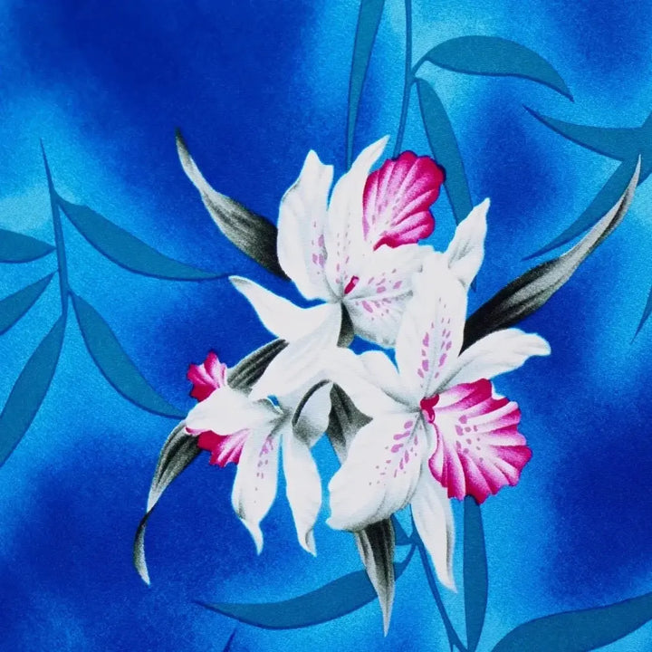 Poipu Blue Molokini Hawaiian Dress Made in Hawaii