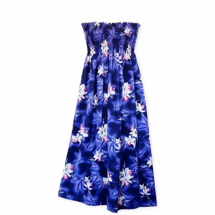 Poipu Purple Maxi Hawaiian Dress - Made in Hawaii