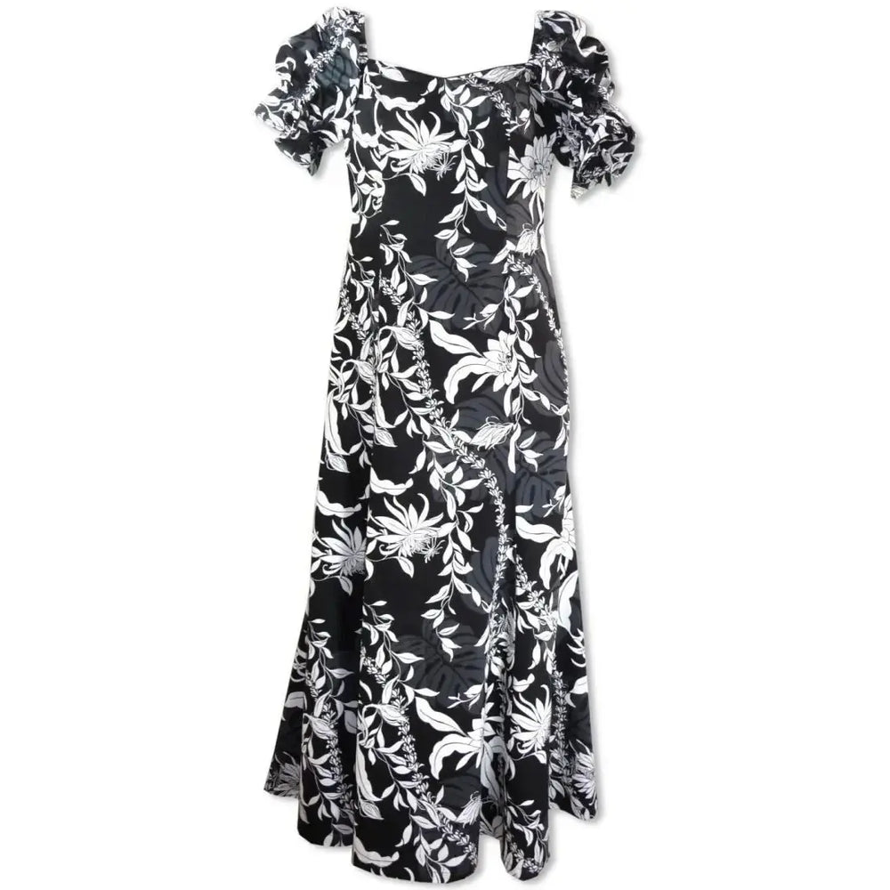 Punahou Black Aikane Hawaiian Dress Made in Hawaii