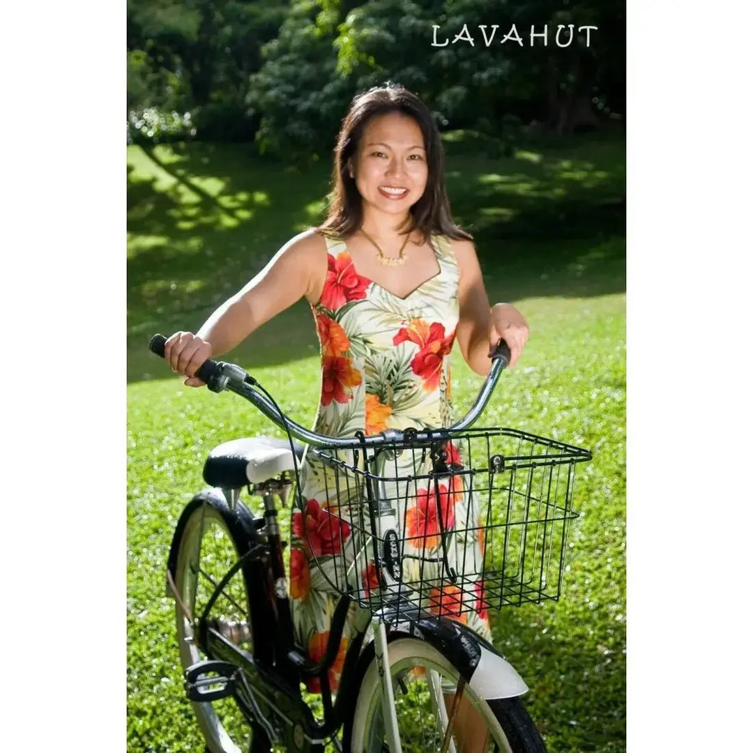 Tangerine Molokini Hawaiian Dress Made in Hawaii