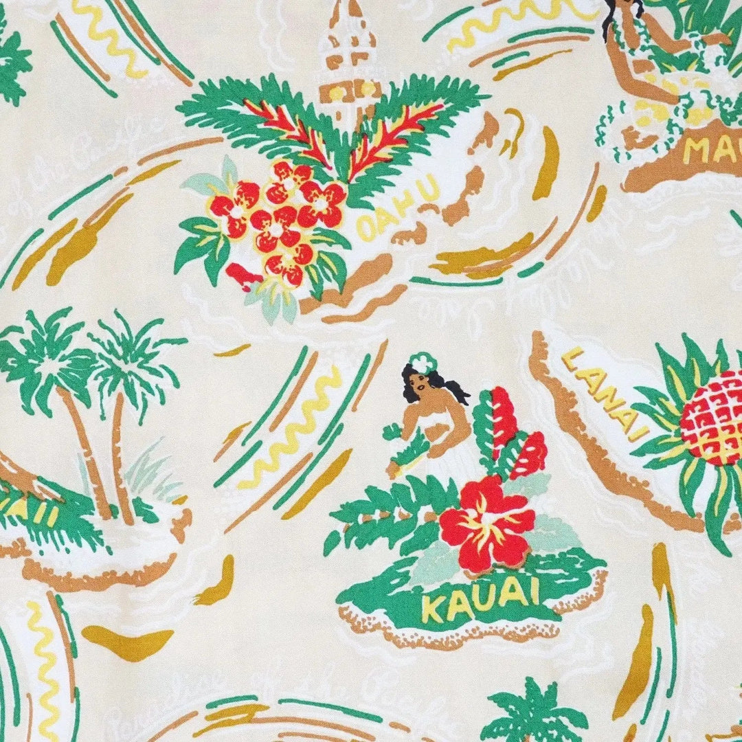 Cream Shirts & Dresses - Hawaiian Clothing Style - Lavahut