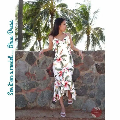 Midi / Mid-length Hawaiian Floral Dresses Lavahut