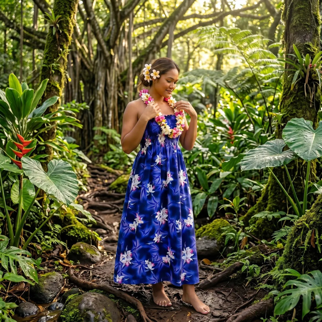 Plus Size Hawaiian Dress - Lavahut