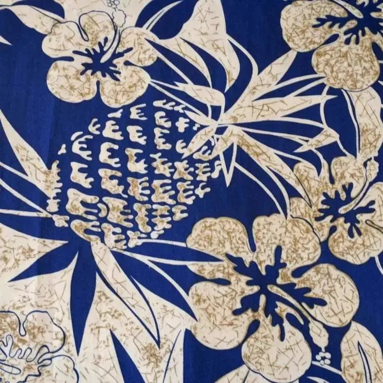 Sweet Pineapple Blue - Matching Hawaiian Shirts & Dresses Collection - Lavahut