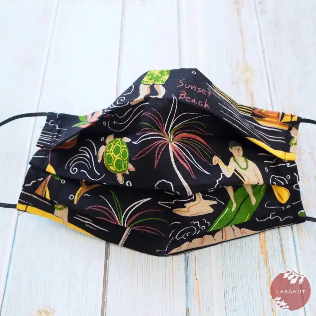 Accordion + Filter Pocket • Black Island Life - Made in Hawaii
