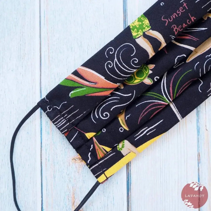 Accordion + Filter Pocket • Black Island Life - Made in Hawaii