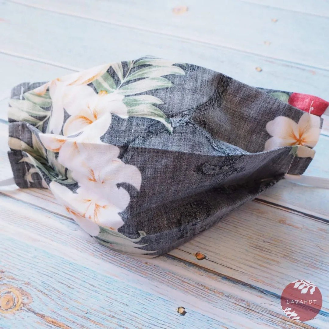 Accordion + Filter Pocket • Black Mist – Authentic Hawaiian Face Mask by Lavahut