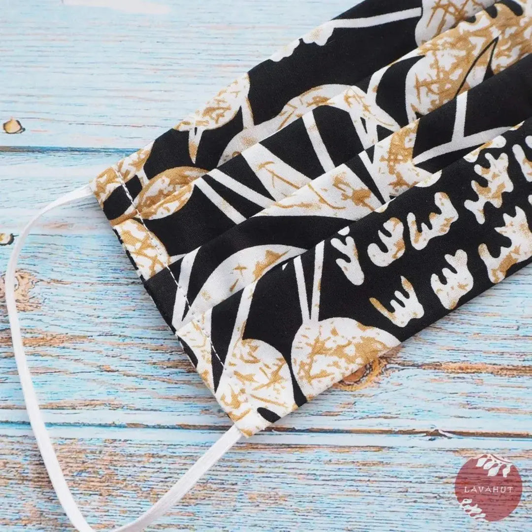 Accordion + Filter Pocket • Black Sweet Pineapple - Made in Hawaii