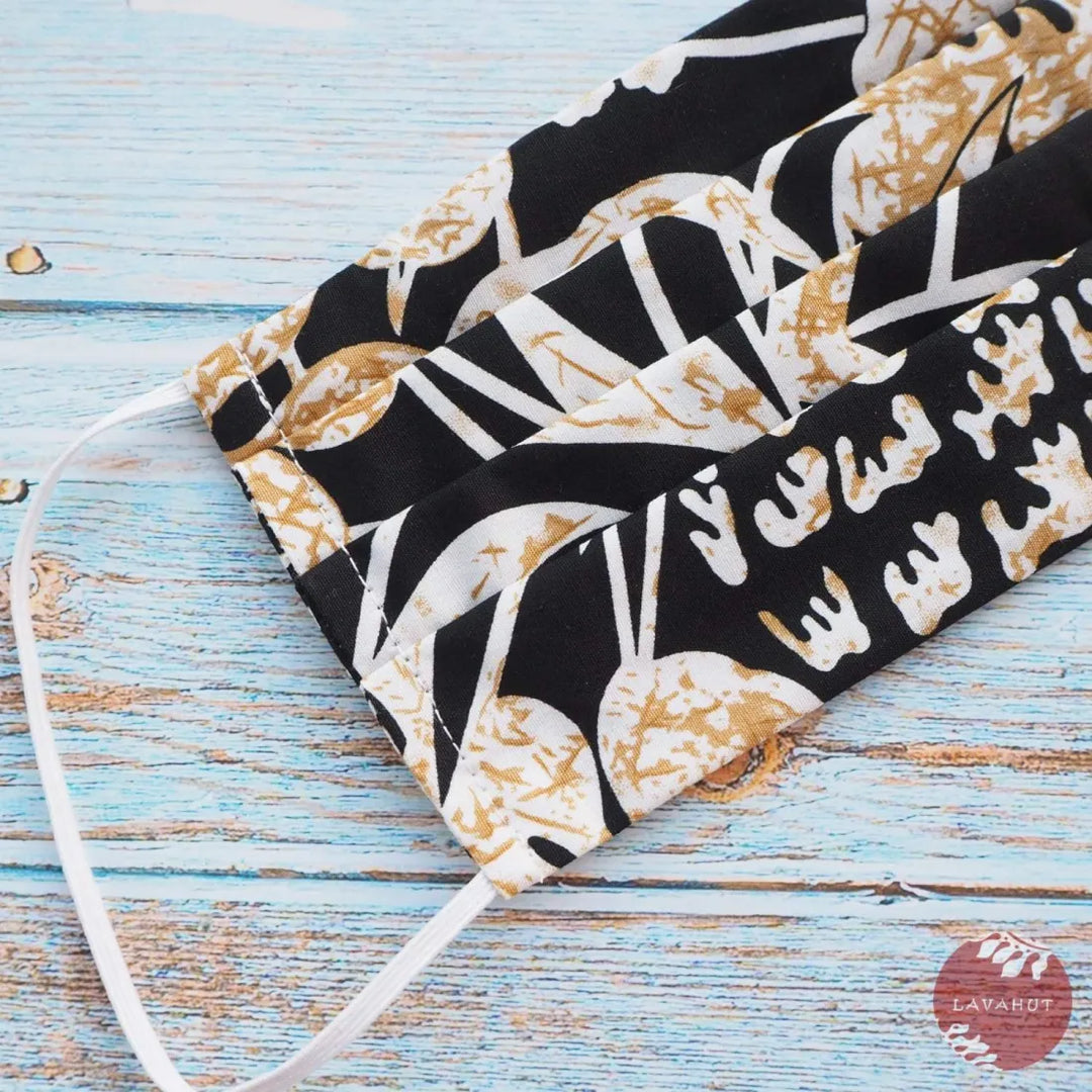 Accordion + Filter Pocket • Black Sweet Pineapple - Made in Hawaii