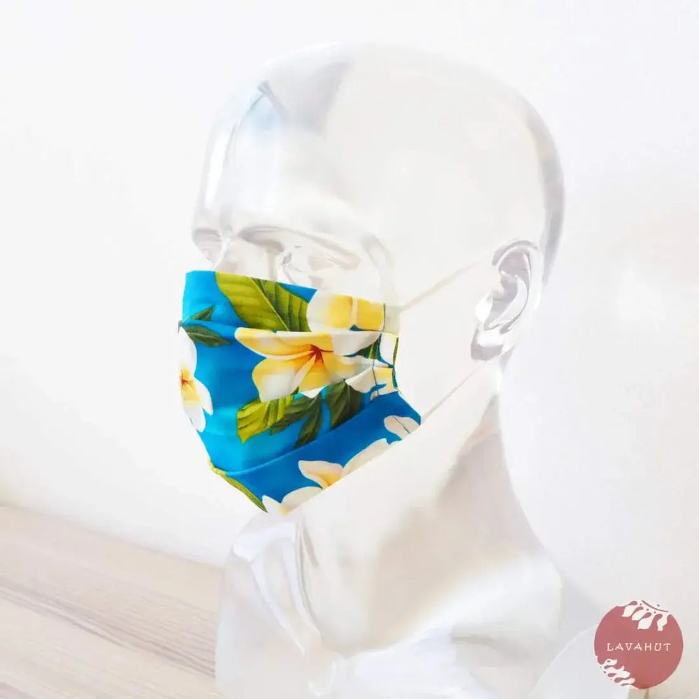 Accordion + Filter Pocket • Blue Plumeria Garden - Made in Hawaii