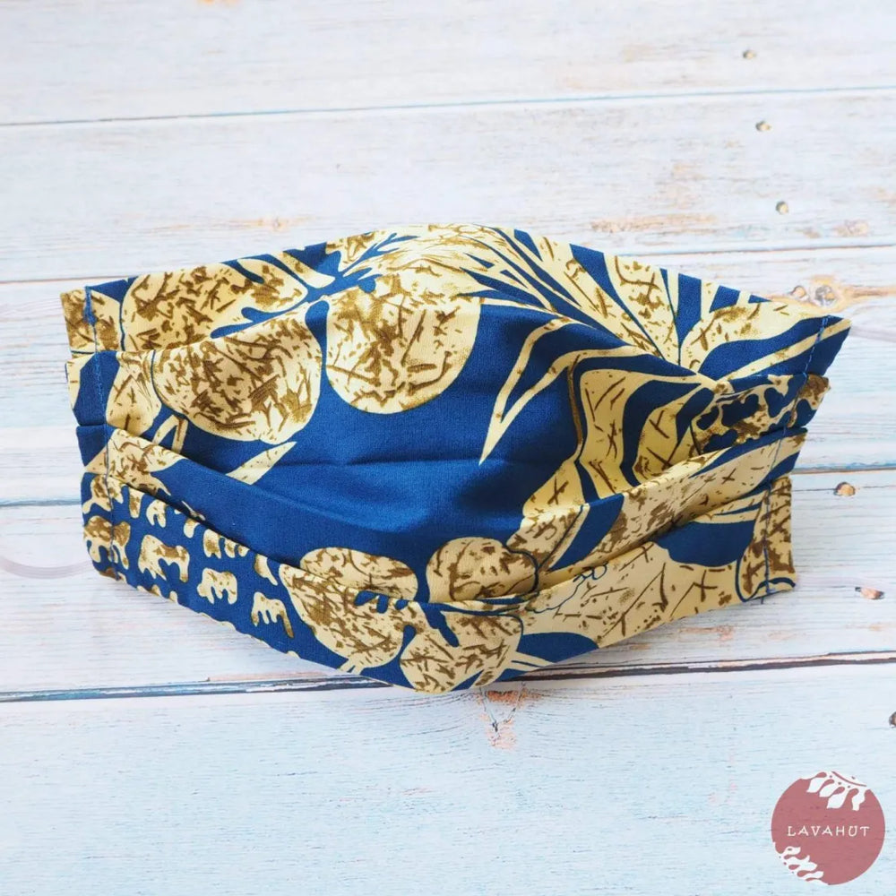 Accordion + Filter Pocket • Blue Sweet Pineapple ~ Bright Side - Made in Hawaii
