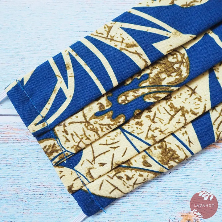 Accordion + Filter Pocket • Blue Sweet Pineapple ~ Bright Side - Made in Hawaii