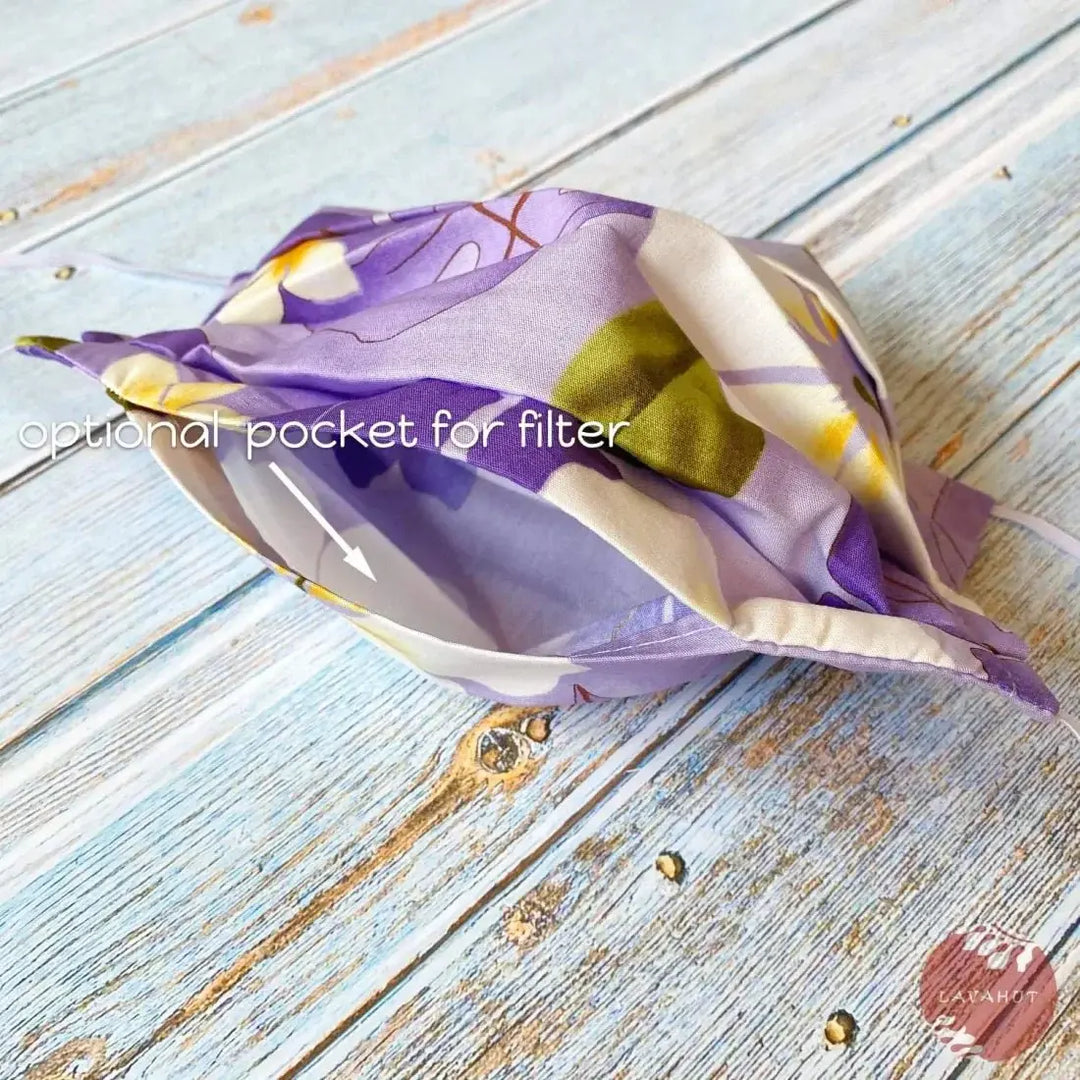 Accordion + Filter Pocket • Lavender Oasis - Made in Hawaii