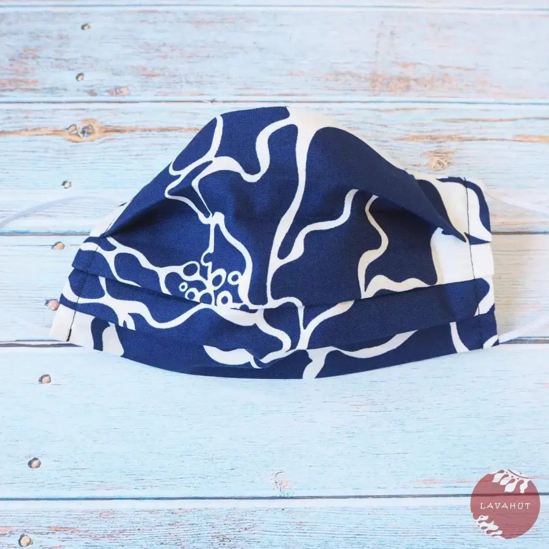 Accordion + Filter Pocket • Navy Kauai - Made in Hawaii