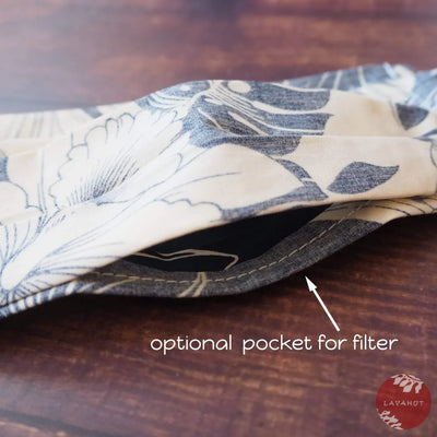 Accordion + Filter Pocket • Navy Orchid - Made In Hawaii