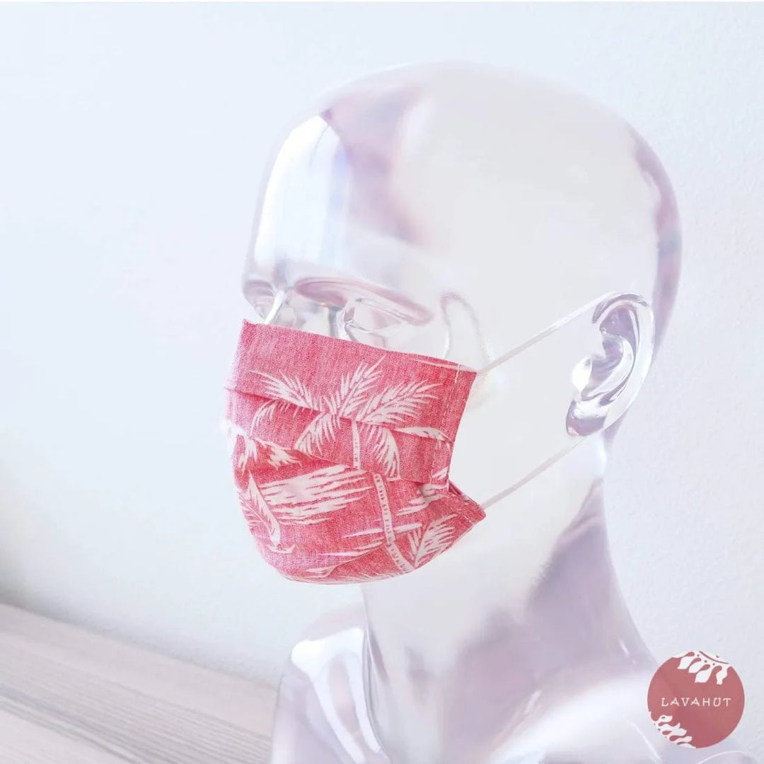 Accordion + Filter Pocket • Red Island – Authentic Hawaiian Face Mask by Lavahut