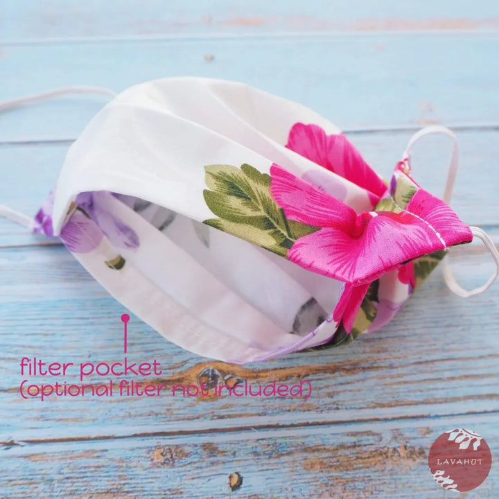 Accordion + Filter Pocket • White Mist ~ Bright Side - Made in Hawaii