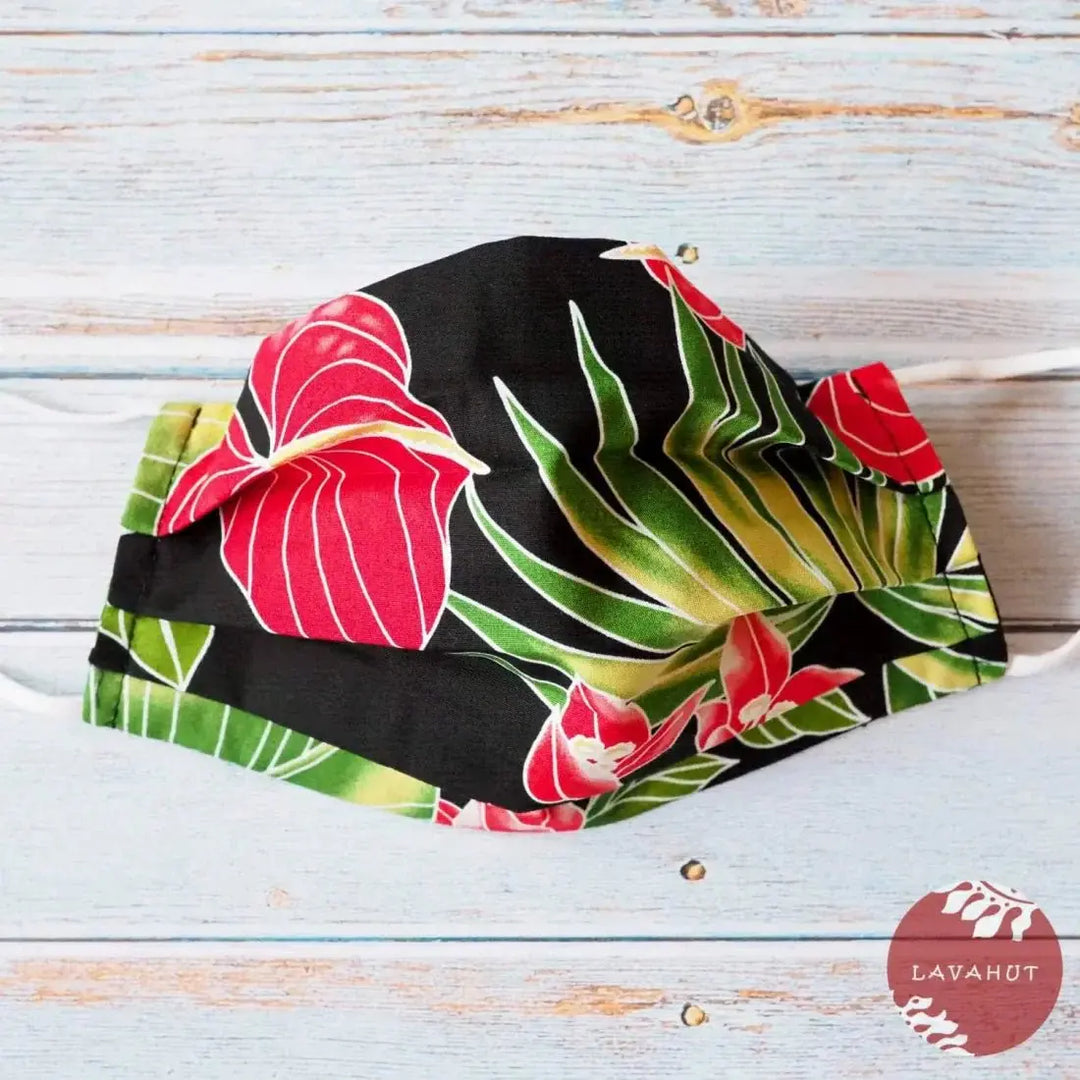 Accordion + Pocket + Adjustable Loops • Black Paradise - Made in Hawaii