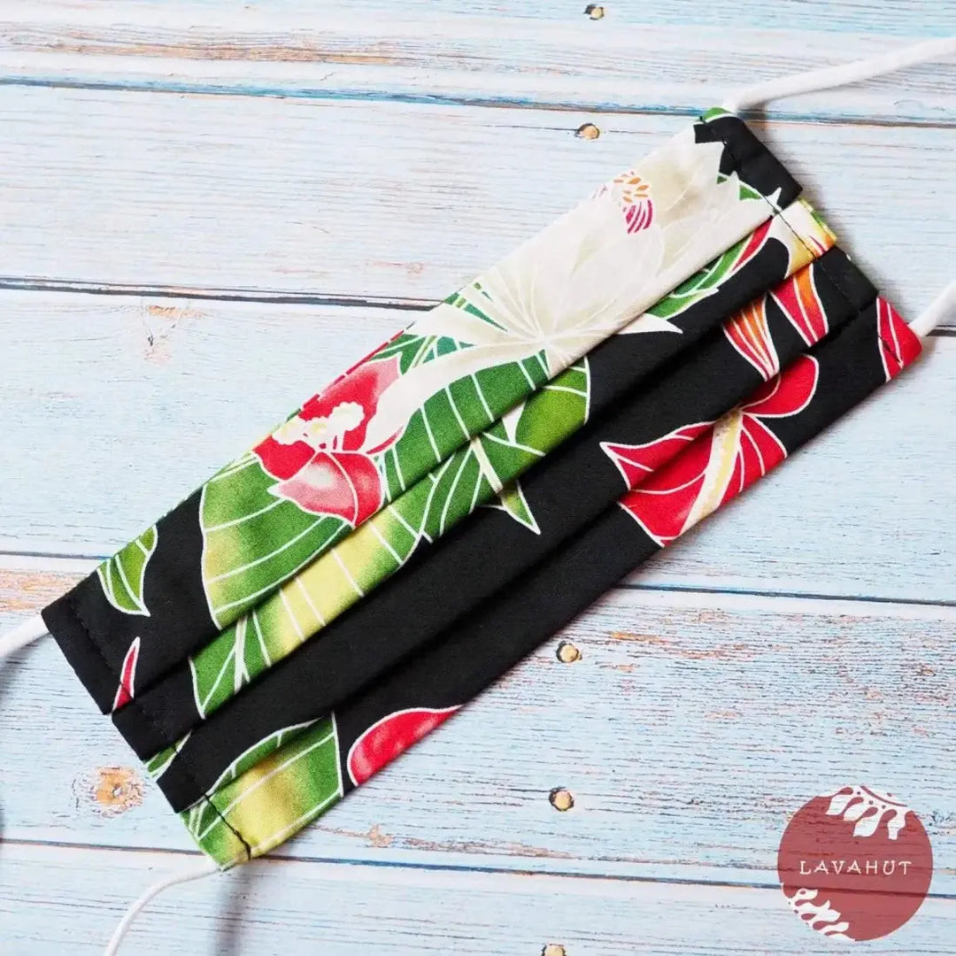 Accordion + Pocket + Adjustable Loops • Black Paradise - Made in Hawaii