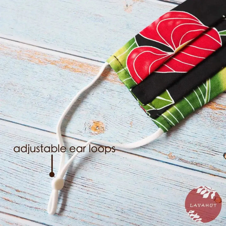 Accordion + Pocket + Adjustable Loops • Black Paradise - Made in Hawaii