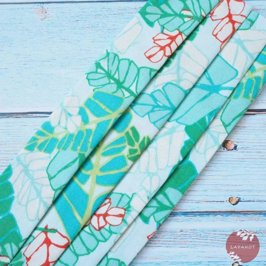 Accordion + Pocket + Adjustable Loops • Green Fronds - Made in Hawaii