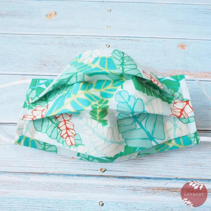 Accordion + Pocket + Adjustable Loops • Green Fronds - Made in Hawaii