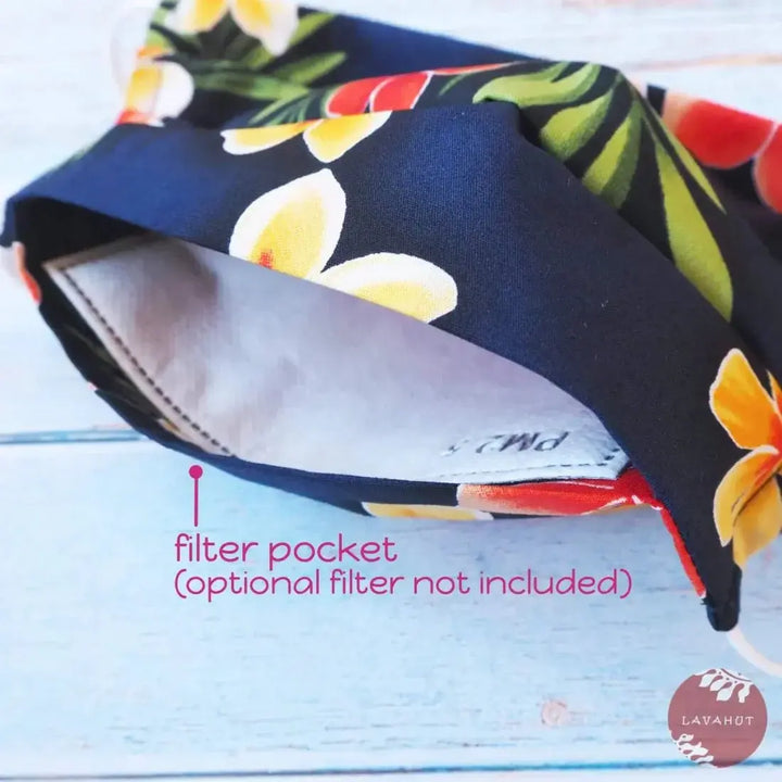 Accordion + Pocket + Adjustable Loops • Navy Kaimana - Made in Hawaii