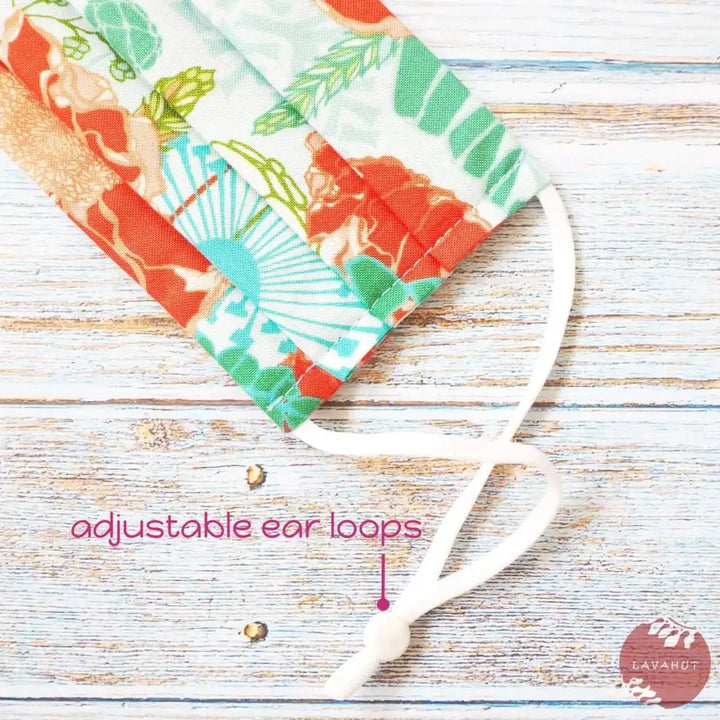 Accordion + Pocket + Adjustable Loops • Orange Punch - Made in Hawaii