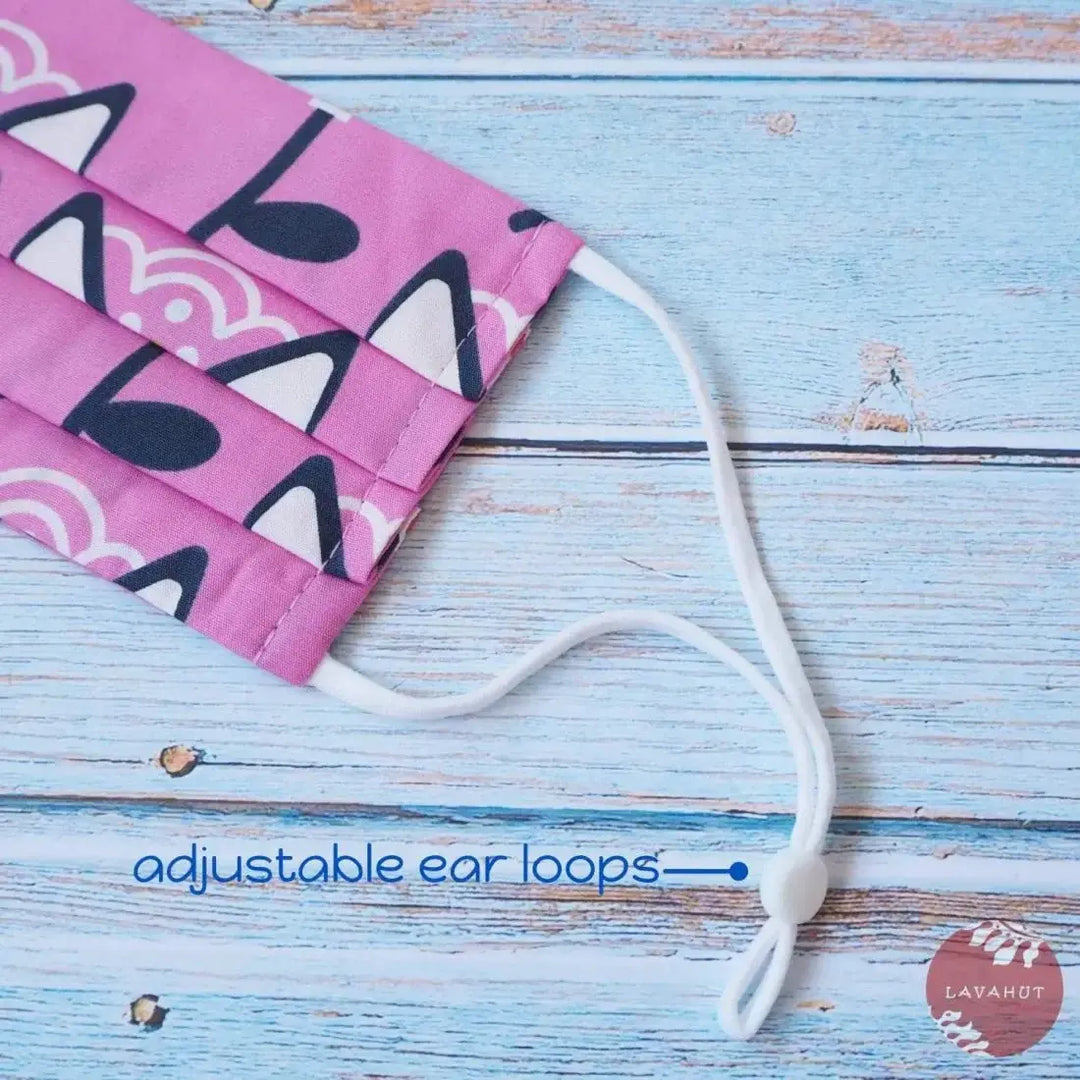 Accordion + Pocket + Adjustable Loops • Pink Summer Fun - Made in Hawaii